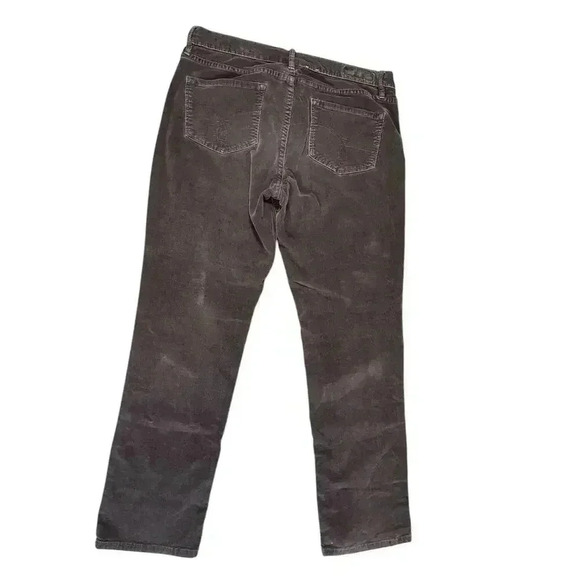 Y2K Calvin Klein Women's Straight Size Leg Size 8 Brown Corduroy Grunge - Picture 8 of 10